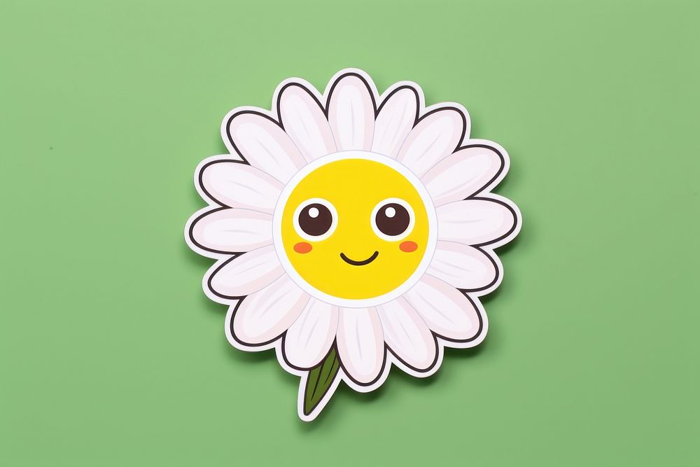 Flower daisy plant anthropomorphic. AI generated Image by rawpixel.