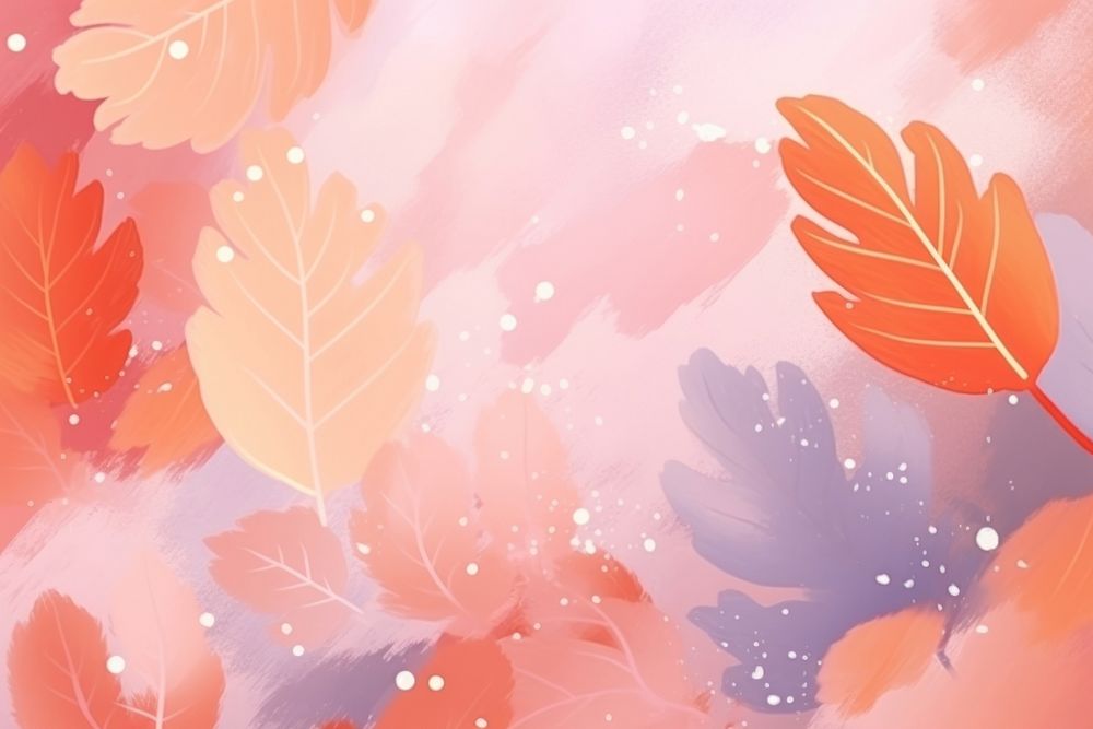 Abstract memphis autumn leaves illustration backgrounds outdoors pattern. AI generated Image by rawpixel.