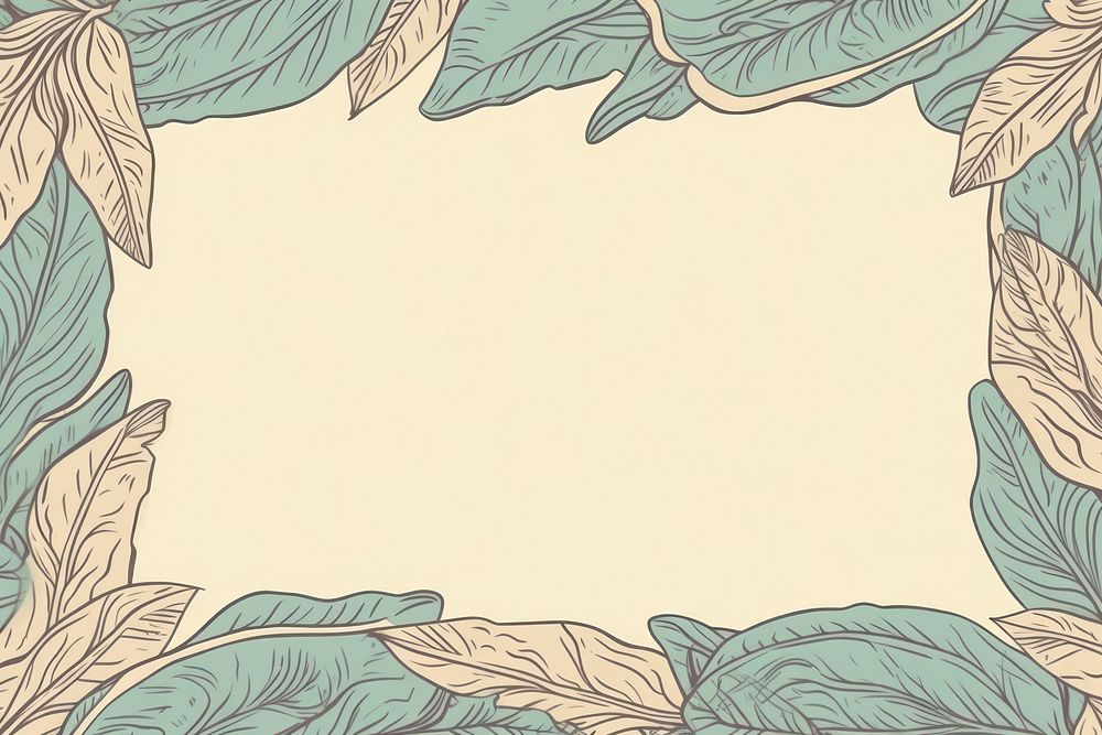 Banana leaf backgrounds drawing sketch. AI generated Image by rawpixel.