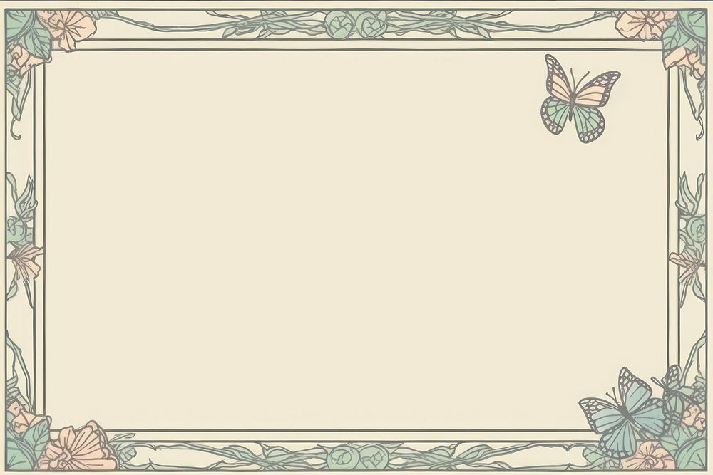 Butterfly frame backgrounds pattern art. AI generated Image by rawpixel.