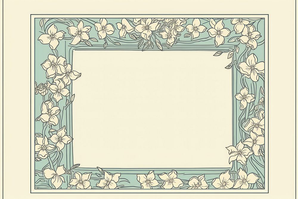 Jasmine flower art backgrounds pattern. AI generated Image by rawpixel.
