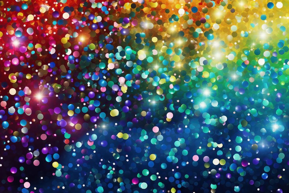 Rainbow glitter background backgrounds pattern illuminated. AI generated Image by rawpixel.