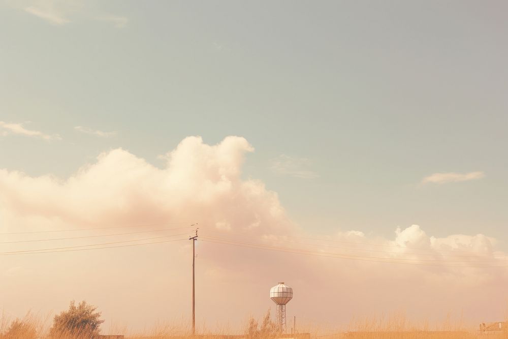 Aesthetic background sky architecture outdoors. AI generated Image by rawpixel.