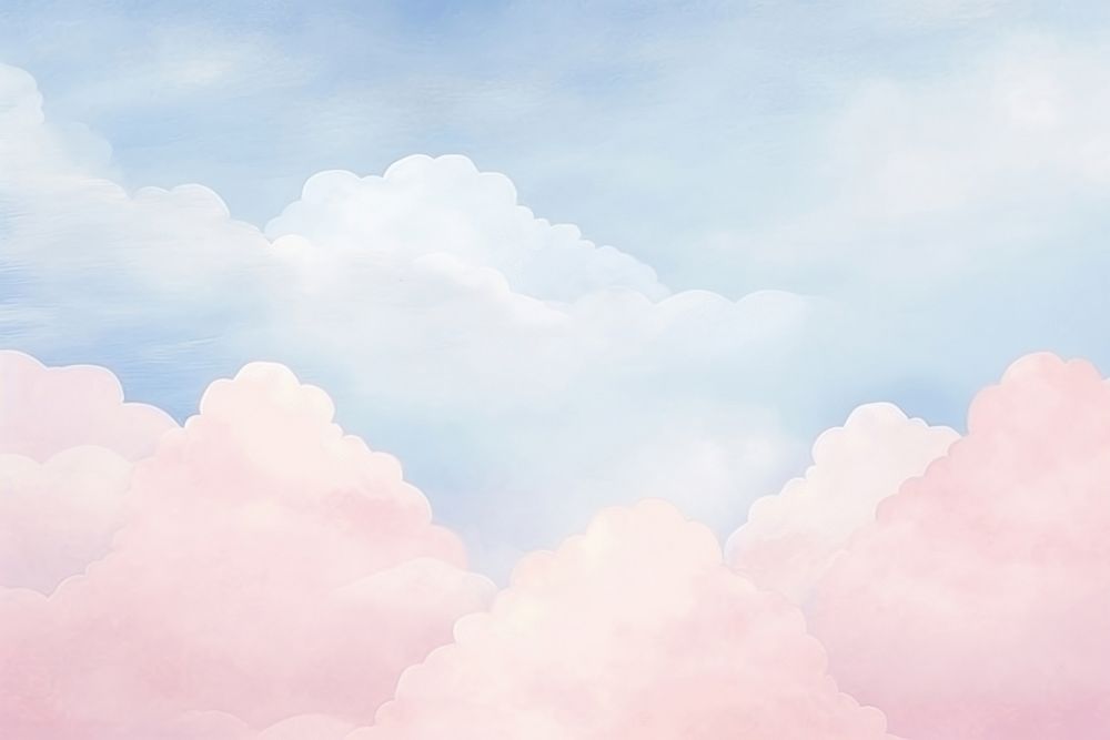 Aesthetic watercolor background cloud backgrounds outdoors. AI generated Image by rawpixel.