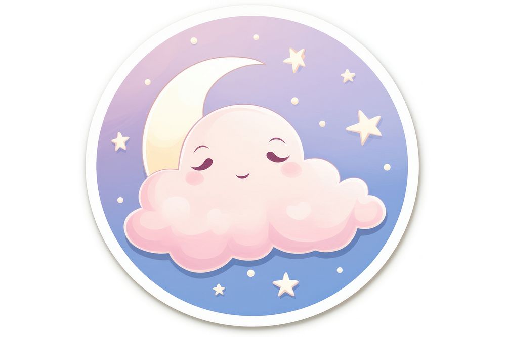 Moon cute astronomy cartoon. AI generated Image by rawpixel.