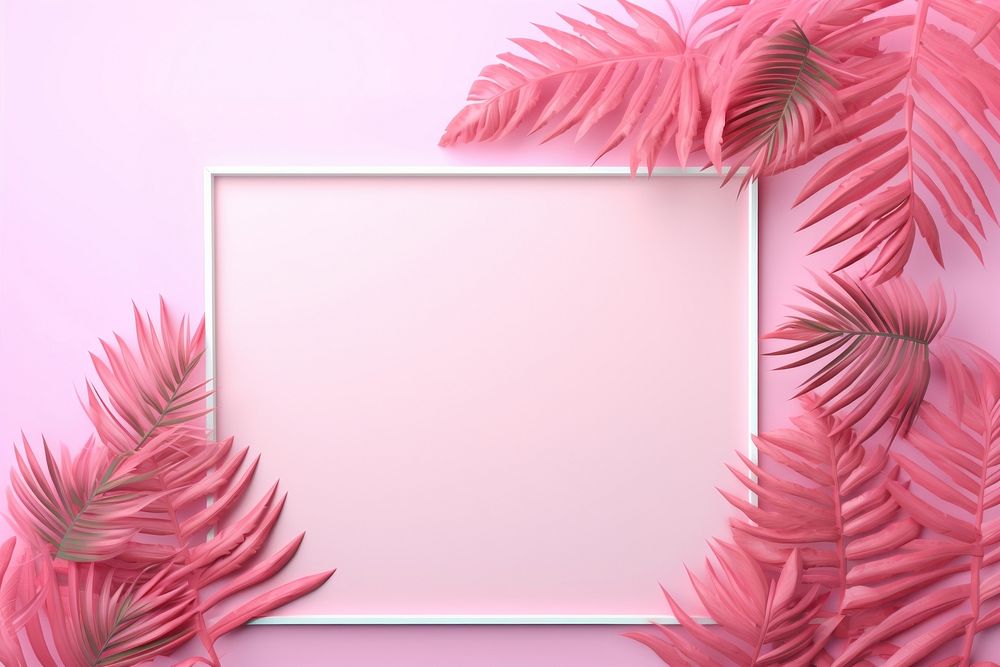 Aesthetic background backgrounds frame leaf. AI generated Image by rawpixel.