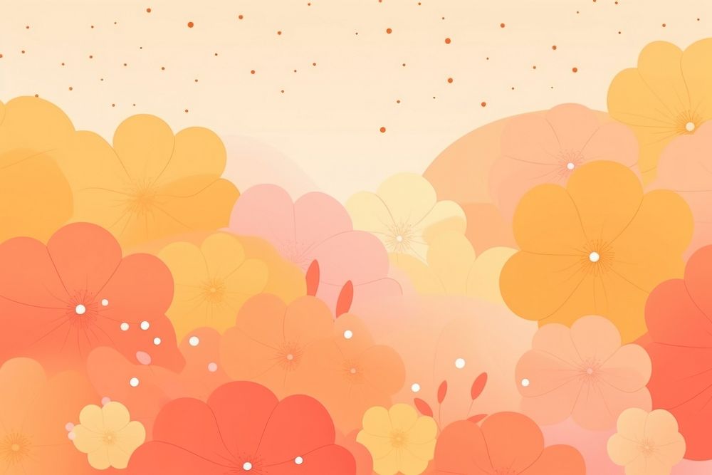 Abstract memphis flowers illustration backgrounds wallpaper pattern. AI generated Image by rawpixel.