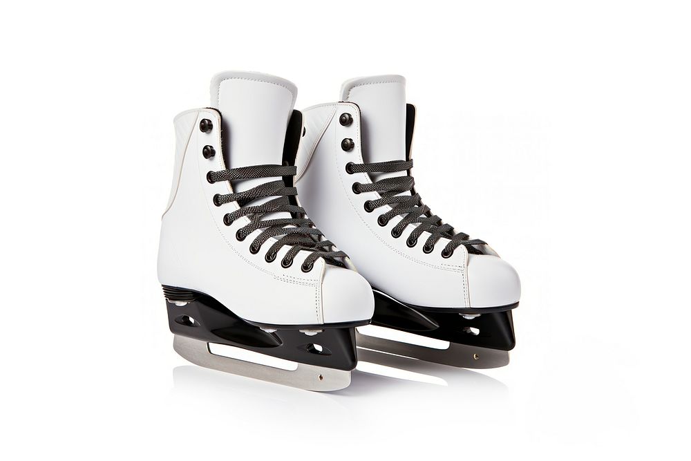 Figure skates footwear sports white. AI generated Image by rawpixel.