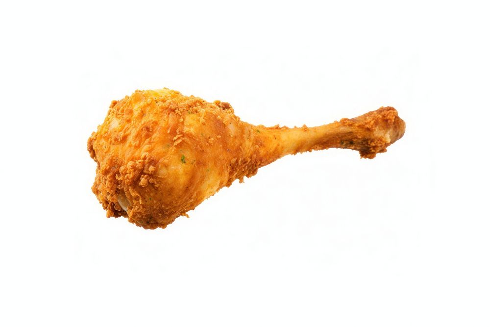 Chicken food meat white background. AI generated Image by rawpixel.