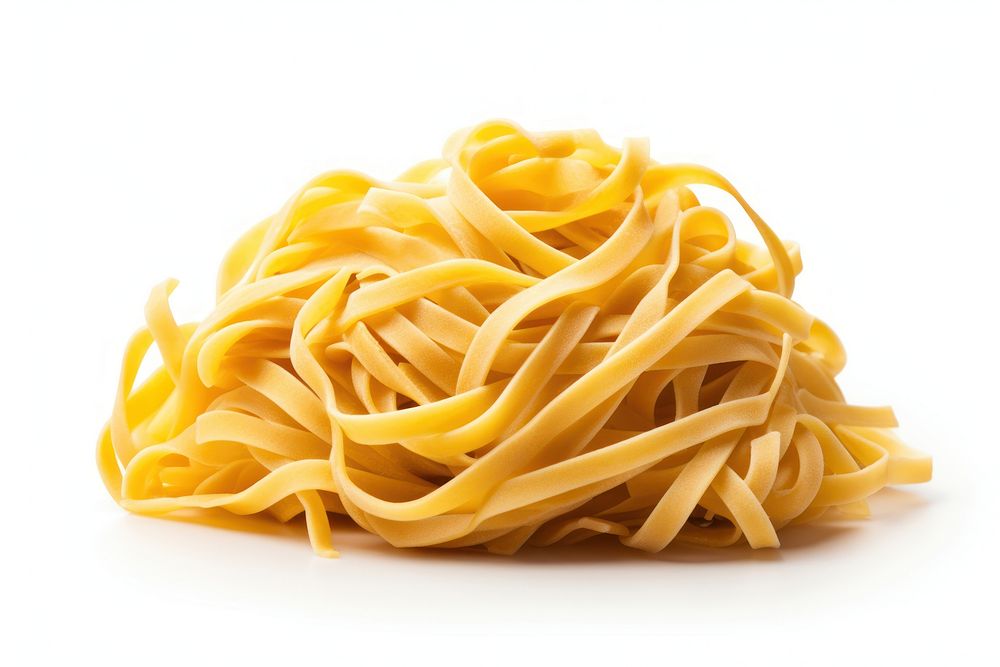Raw Tagliolini spaghetti noodle pasta. AI generated Image by rawpixel.