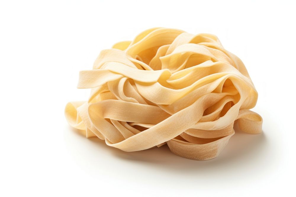 Raw Fettuccine fettuccine pasta food. AI generated Image by rawpixel.