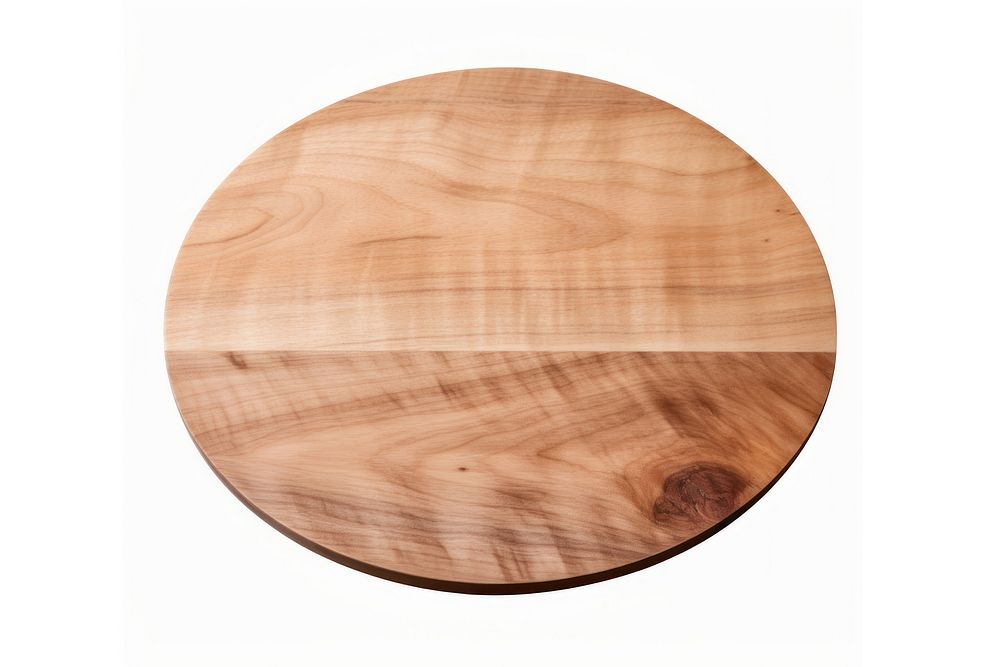 Round Cutting board wood furniture table. AI generated Image by rawpixel.