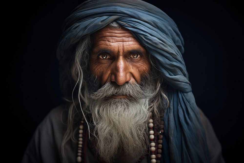 Indian man portrait adult photo. AI generated Image by rawpixel.
