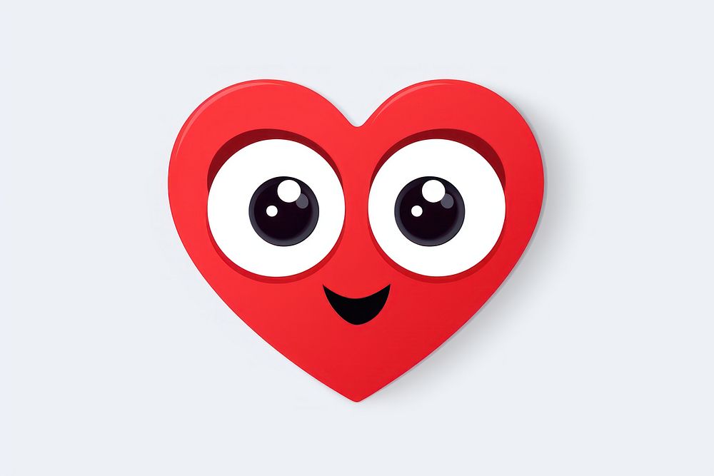 Red heart symbol anthropomorphic creativity. AI generated Image by rawpixel.
