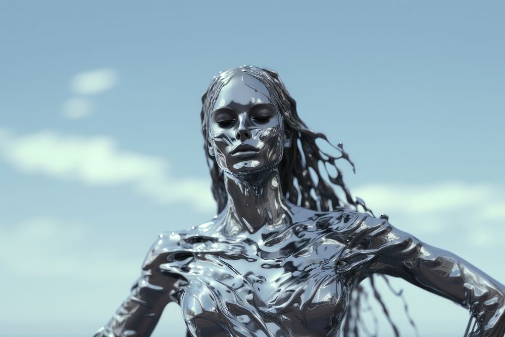 Body sculpture statue adult. AI generated Image by rawpixel.