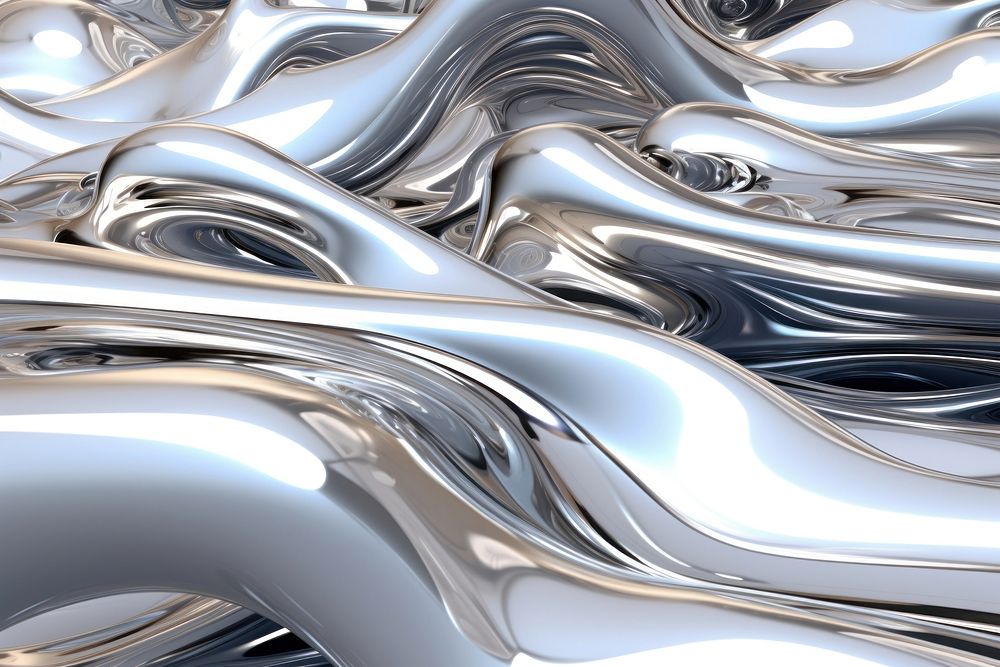 Liquid backgrounds chrome silver. AI generated Image by rawpixel.