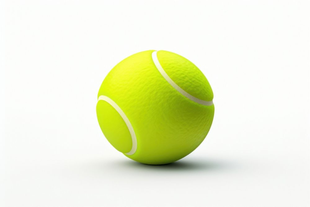 Tennis ball sports white background competition. AI generated Image by rawpixel.