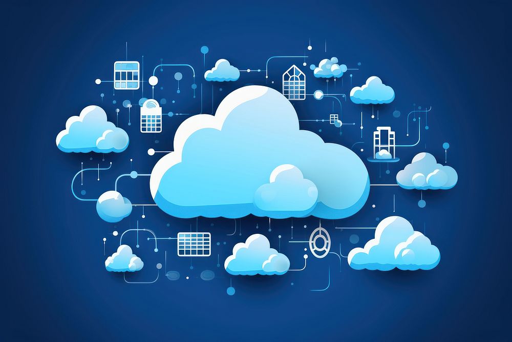 Cloud computing backgrounds technology cyberspace. AI generated Image by rawpixel.