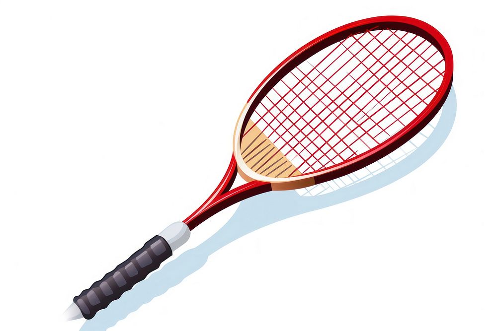 Badminton icon racket tennis sports. 