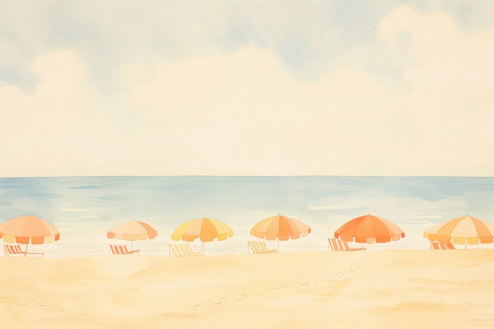 Beach outdoors nature summer. AI generated Image by rawpixel.