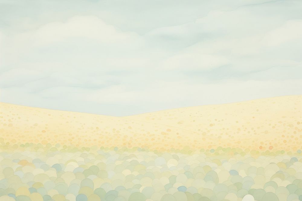 Field backgrounds outdoors painting. AI generated Image by rawpixel.