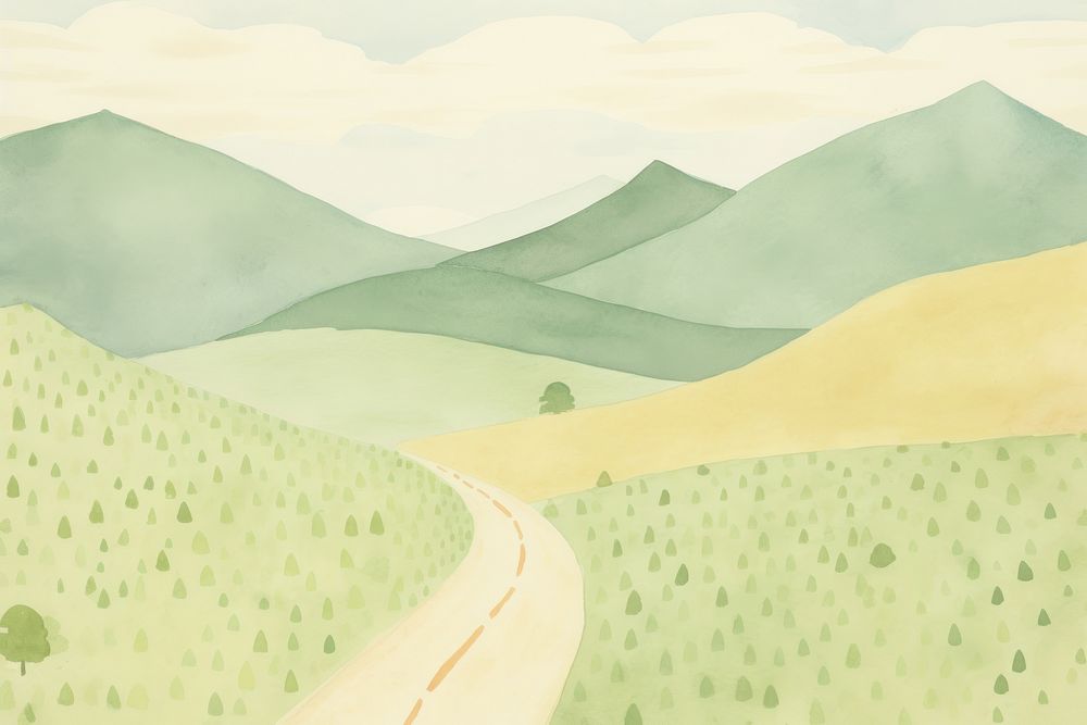 Road backgrounds landscape outdoors. AI generated Image by rawpixel.