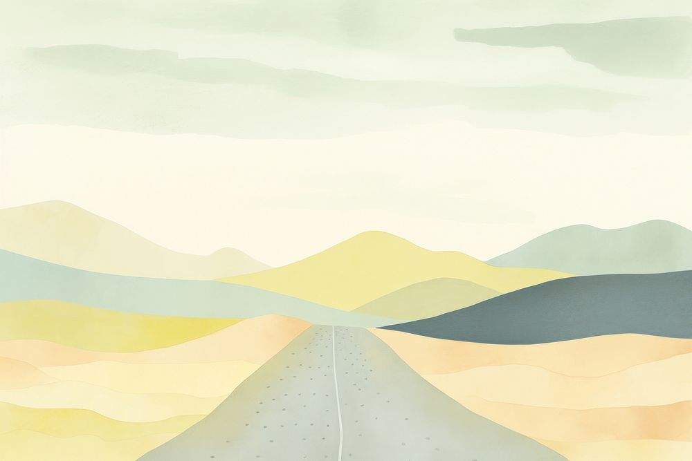 Road backgrounds tranquility landscape. AI generated Image by rawpixel.