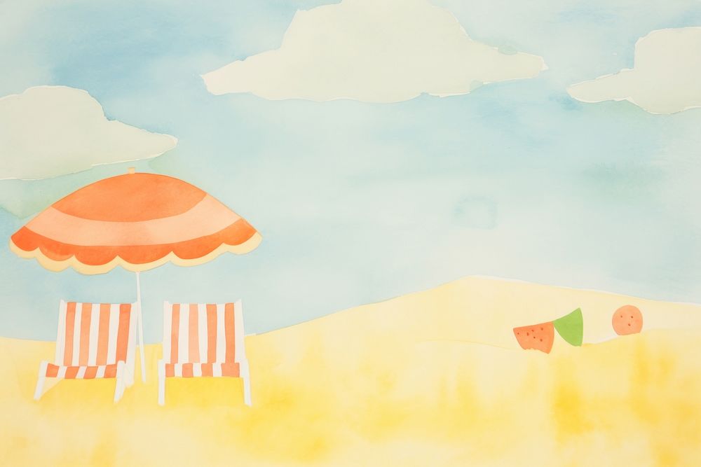 Summer painting tranquility creativity. AI generated Image by rawpixel.