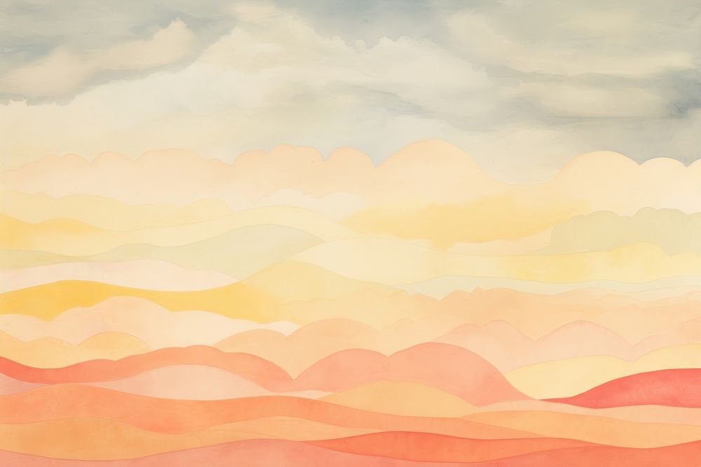 Sunset backgrounds painting outdoors. AI generated Image by rawpixel.