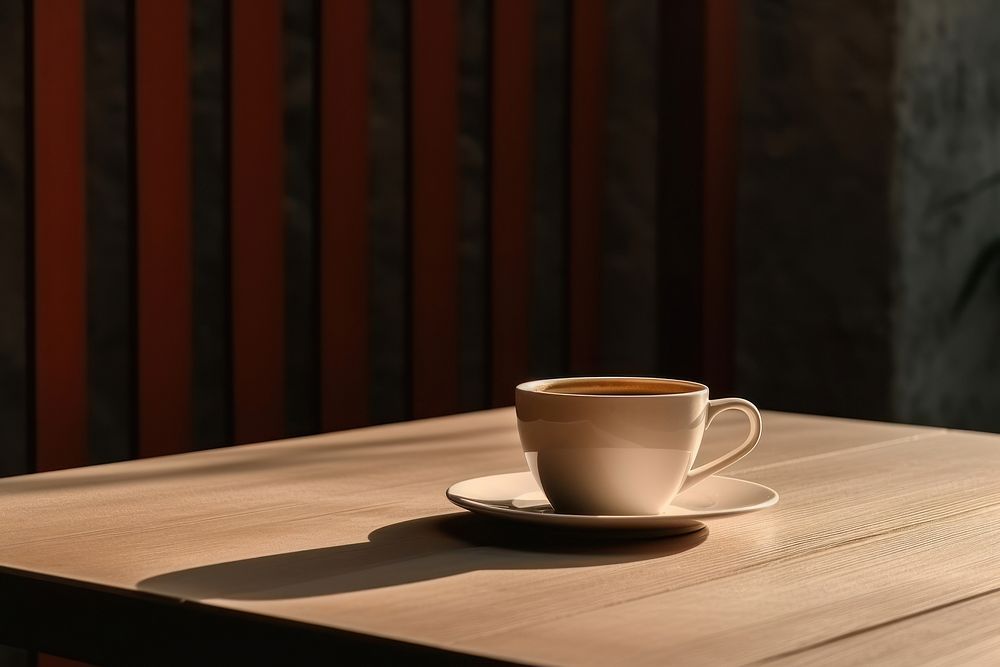 Aesthetic coffee table cup. AI generated Image by rawpixel.