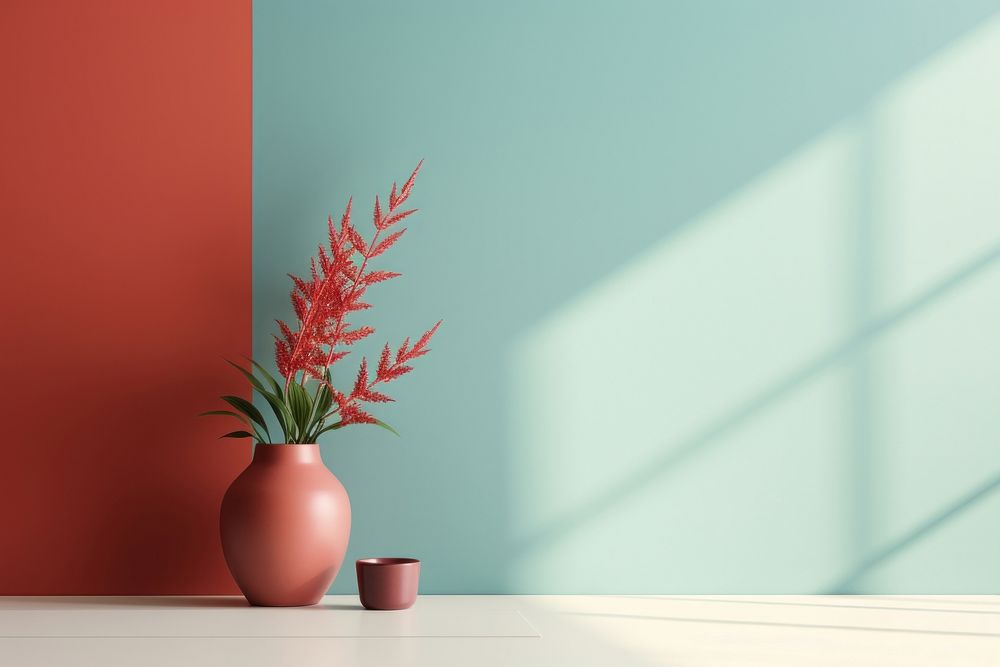 Naive wall flower plant. AI generated Image by rawpixel.