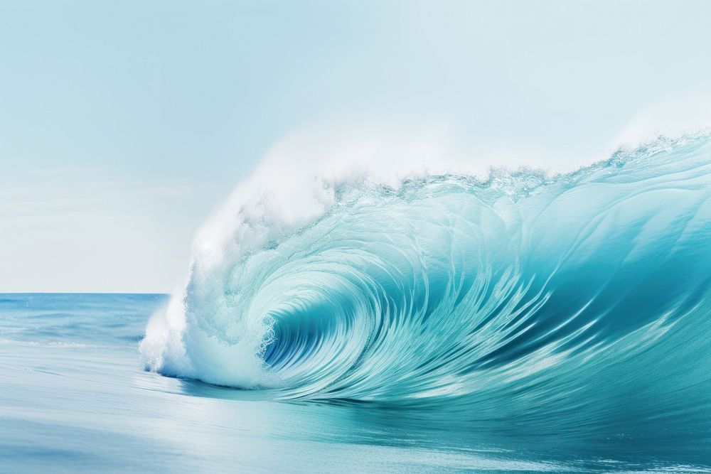 Ocean wave at beach outdoors nature sports. AI generated Image by rawpixel.