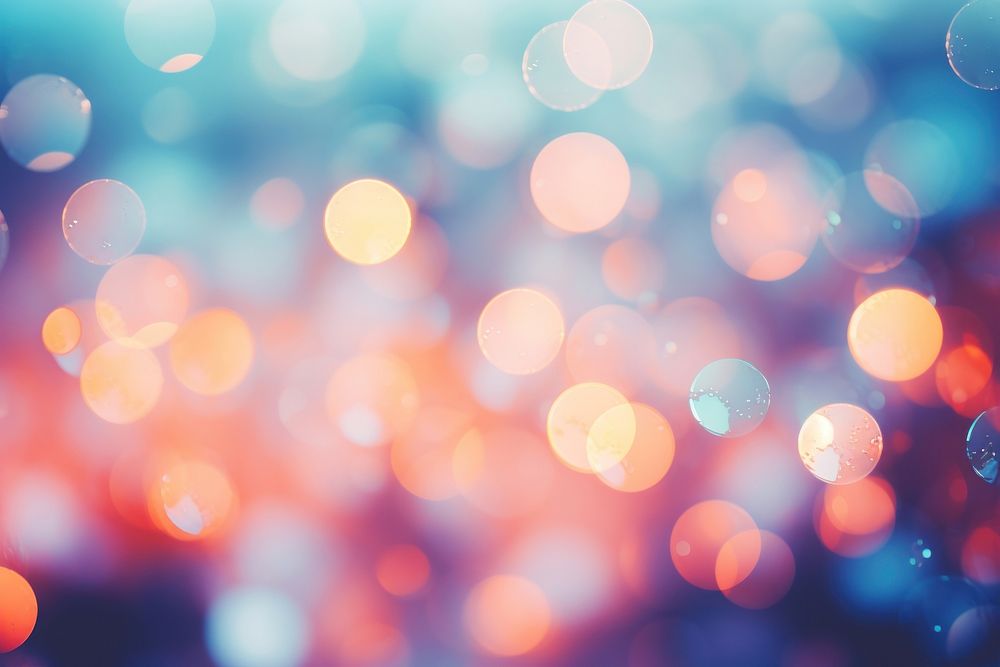 Bokeh outdoors light night. AI generated Image by rawpixel.