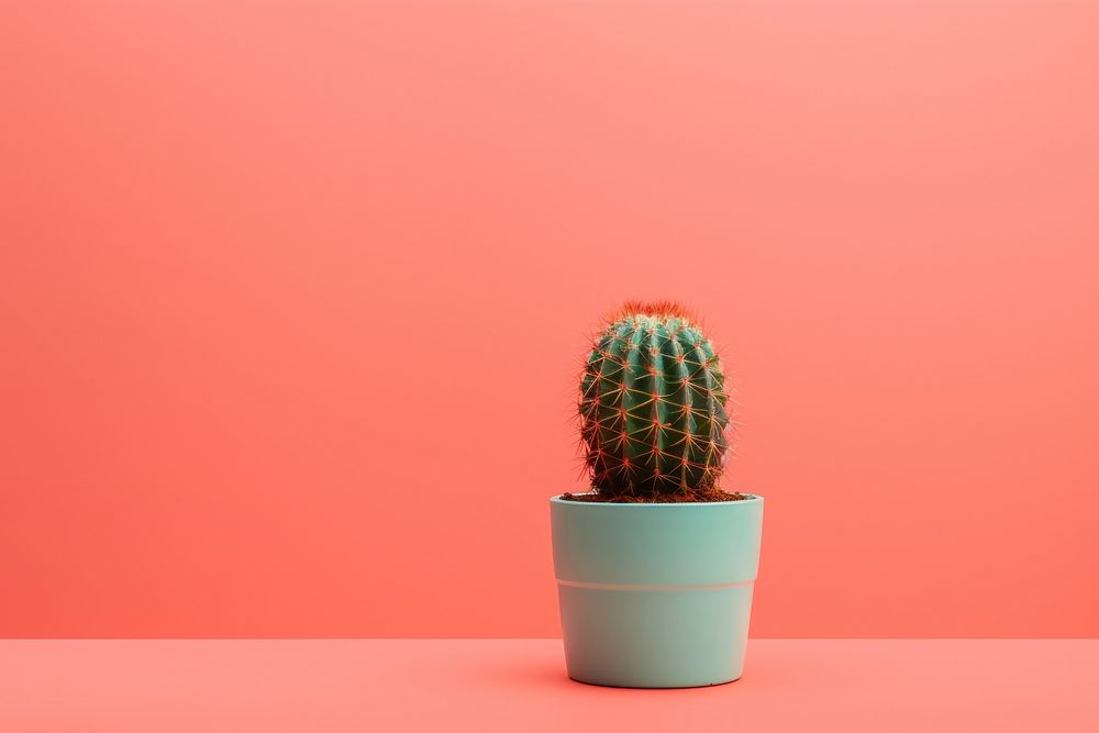 Cactus plant wall houseplant. AI generated Image by rawpixel.
