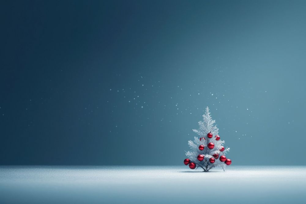 Christmas nature snow illuminated. AI generated Image by rawpixel.