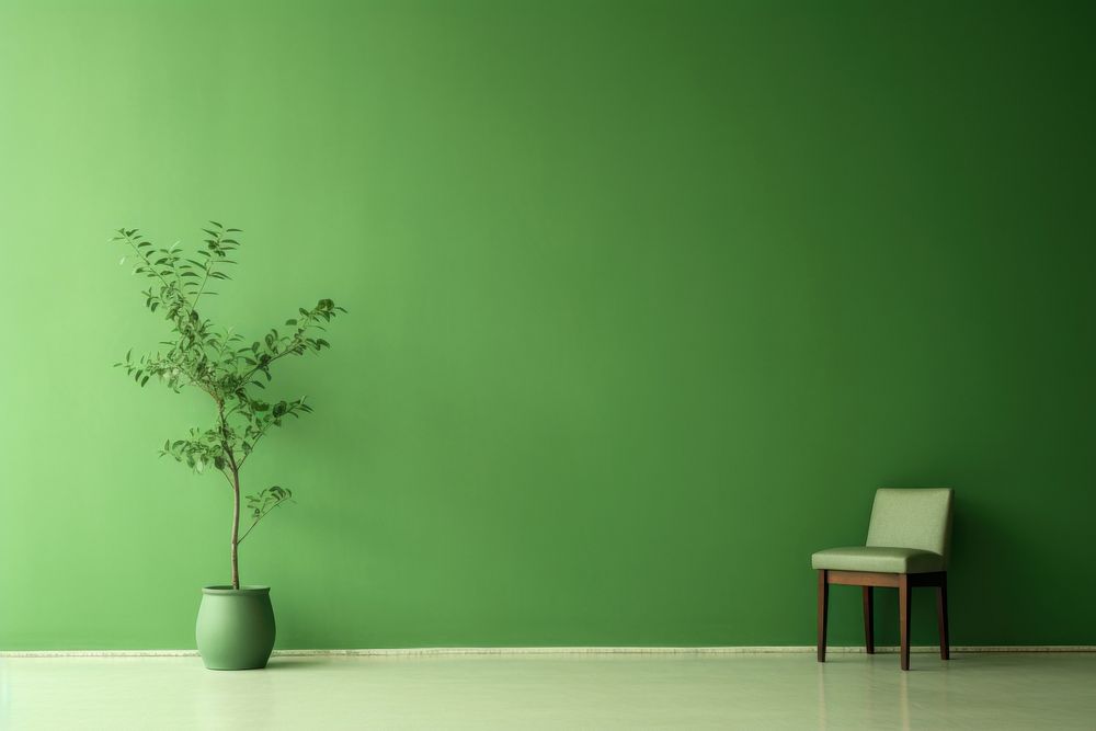 Green wall architecture furniture. AI generated Image by rawpixel.
