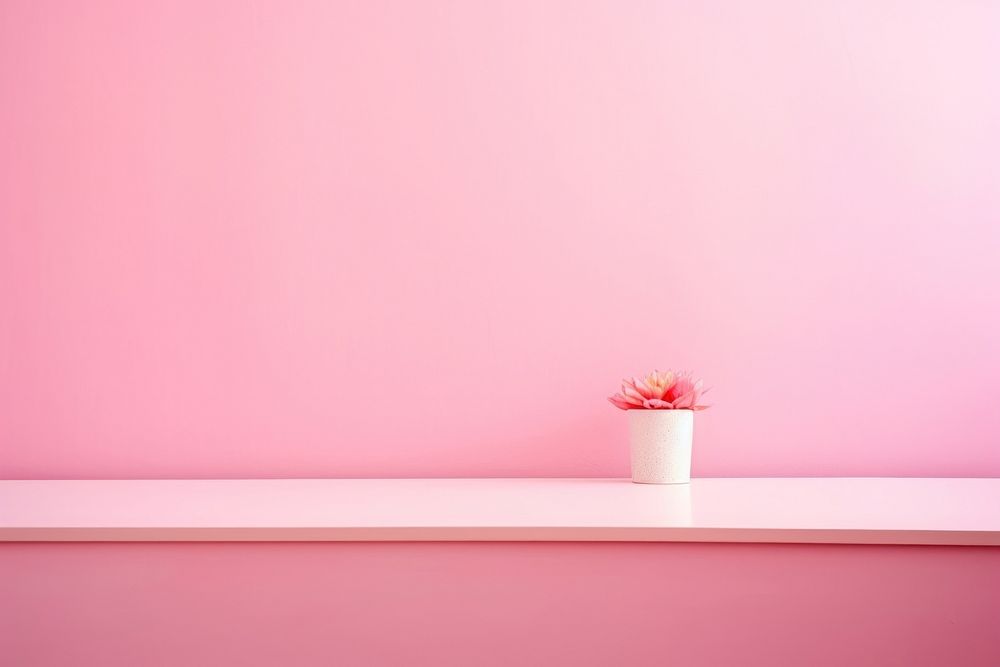 Pink wall architecture flower. AI generated Image by rawpixel.