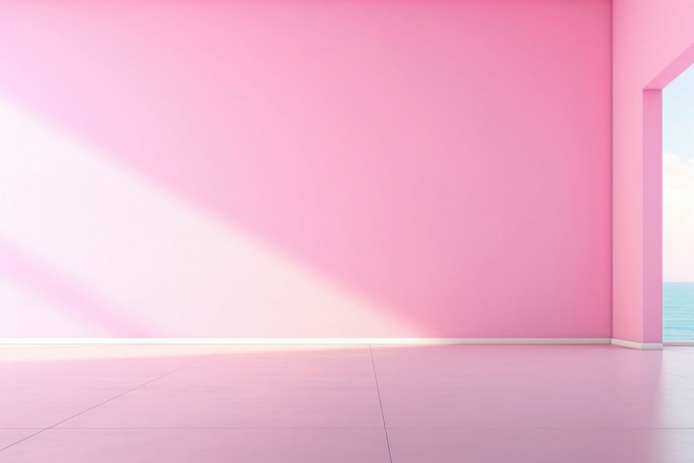 Pink wall architecture building. AI generated Image by rawpixel.