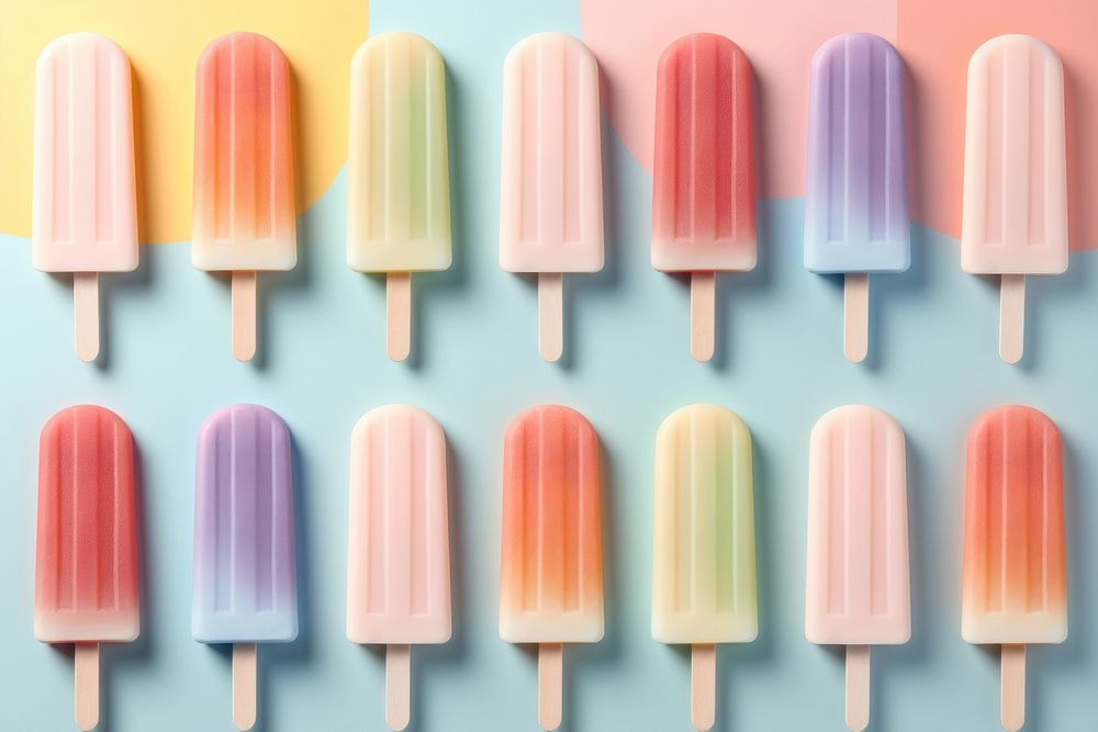 Popsicle pattern dessert food variation. AI generated Image by rawpixel.