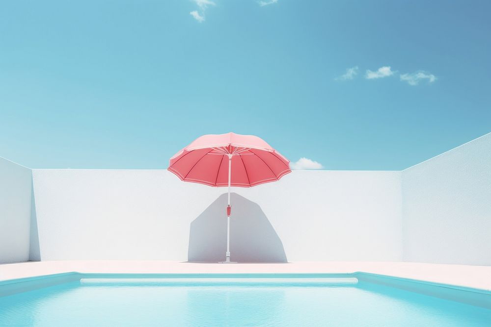 Summer umbrella outdoors architecture. AI generated Image by rawpixel.