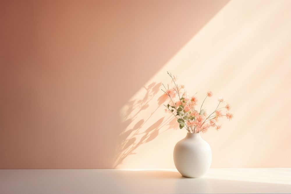 Soft light flower plant vase. AI generated Image by rawpixel.