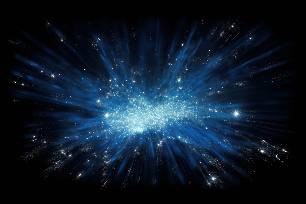 Blue backgrounds astronomy fireworks. AI generated Image by rawpixel.