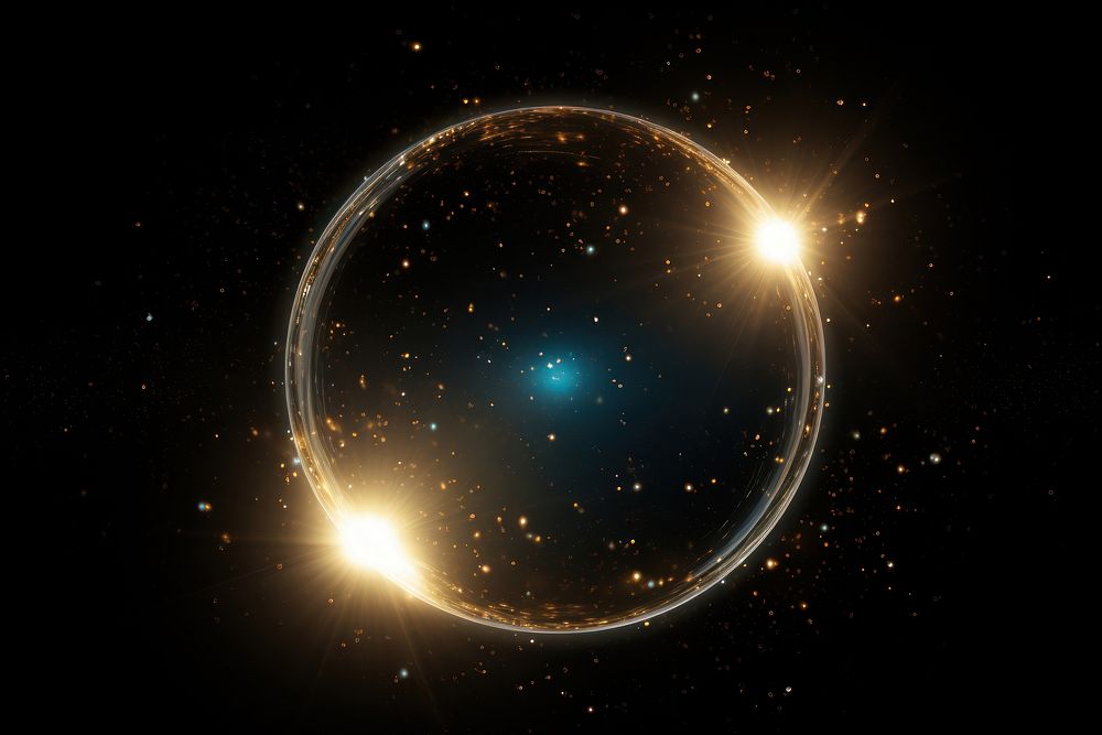 Circle light astronomy universe. AI generated Image by rawpixel.