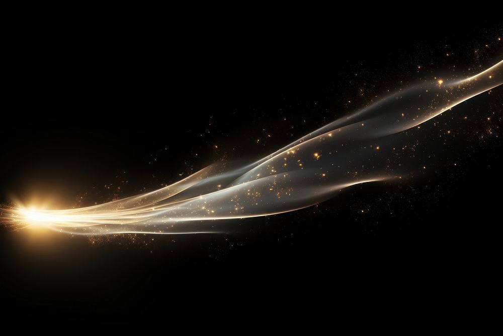 Light streak backgrounds sparks night. AI generated Image by rawpixel.