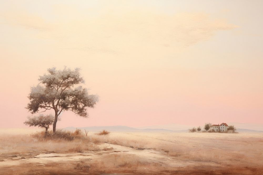 New year landscape painting outdoors. AI generated Image by rawpixel.