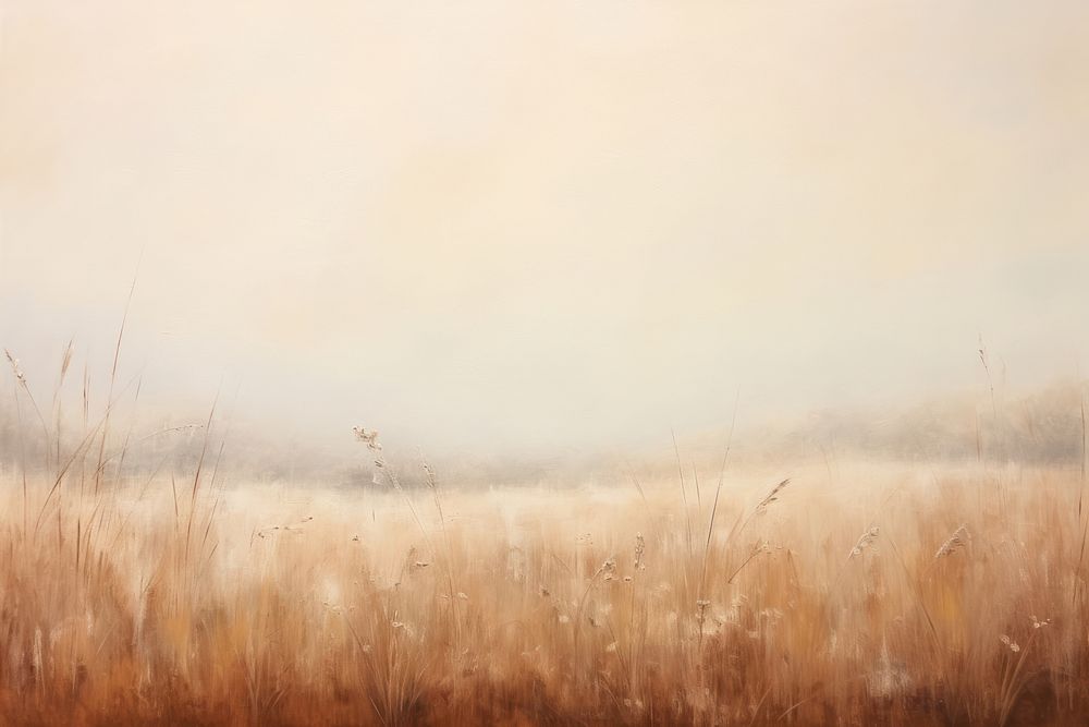 Beige painting landscape outdoors. AI generated Image by rawpixel.