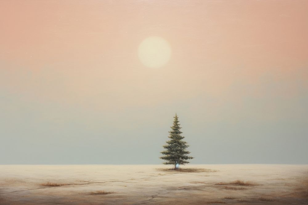 Christmas landscape outdoors horizon. AI generated Image by rawpixel.