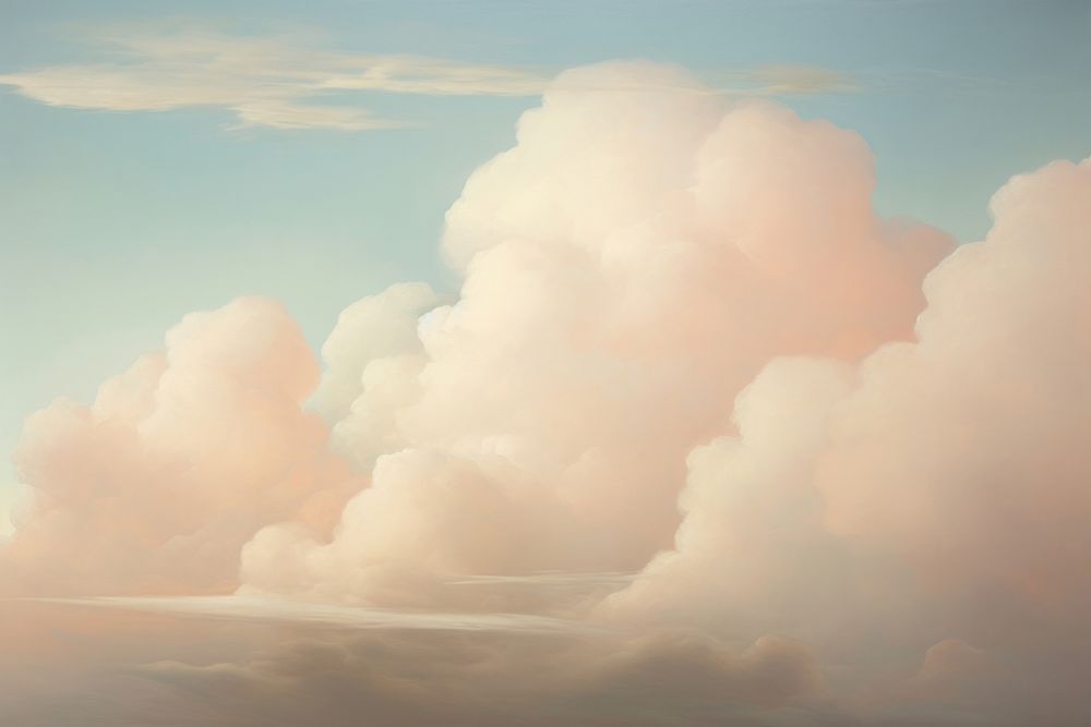 Cloud landscape painting nature. 