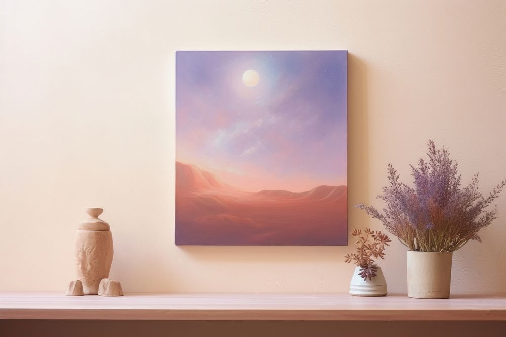 Galaxy painting landscape nature. AI generated Image by rawpixel.