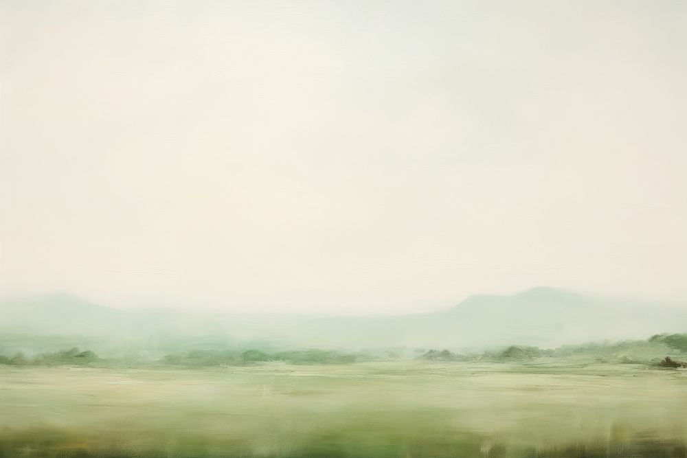 Green landscape outdoors painting. AI generated Image by rawpixel.
